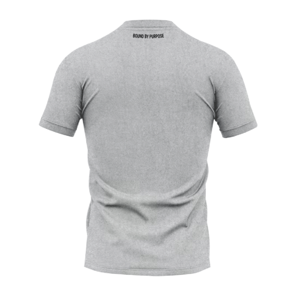 Grey Round-Neck T-Shirt - "Collective Strength"