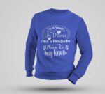 Multicolour "Spicy Disaster" Graphic Sweatshirt – Bold Text, Round Neck, Full Sleeve