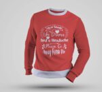 Multicolored "It's Way Too Peopley Outside" Full Sleeve Sweatshirt for Men & Women