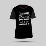 "Your Crazy is Showing" Multicolour Round Neck T-shirt - Image 2