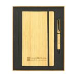 Bamboo Journal Set with A5 Size Notebook and Pen