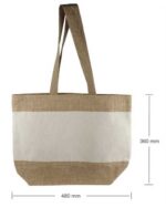 Jute and Cotton Beach Bag - Image 2