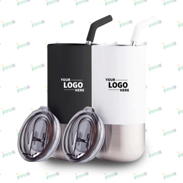 Insulated Tumbler with Reusable Straw