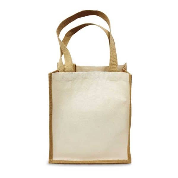 Jute and Cotton Tote Bag