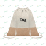 Cotton & Jute Drawstring Bag