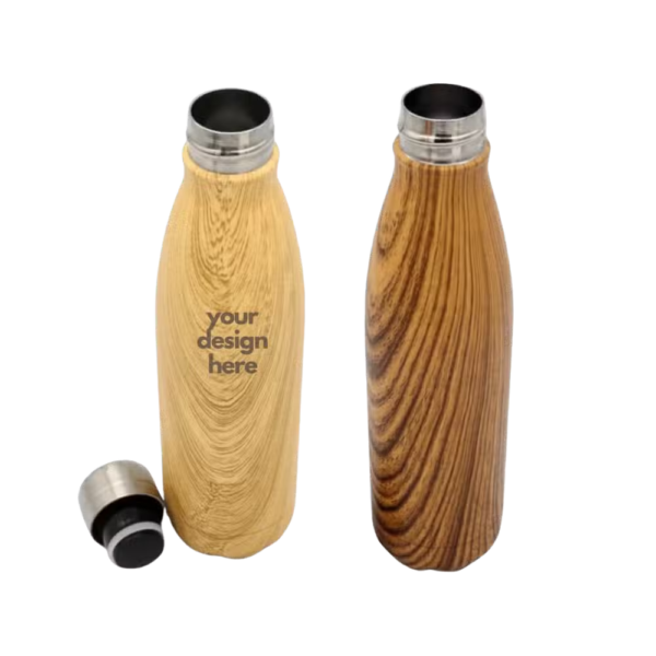 Wood Print Stainless Steel Bottle