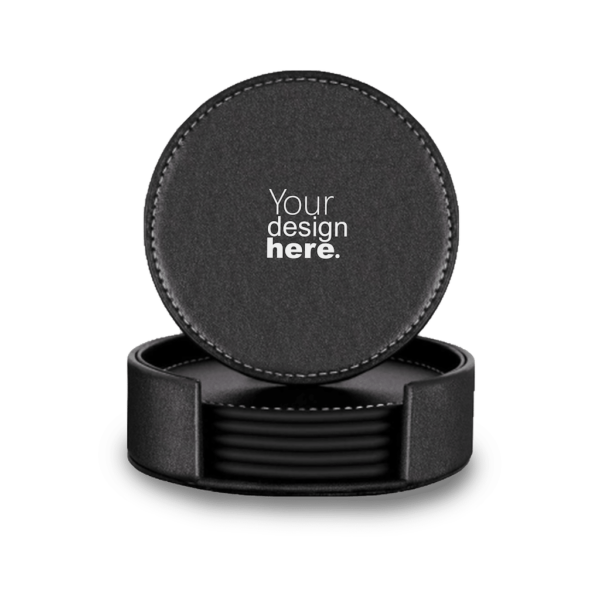PU Leather Coasters – Set of 6