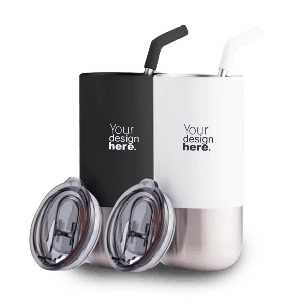 Insulated Tumbler with Reusable Straw