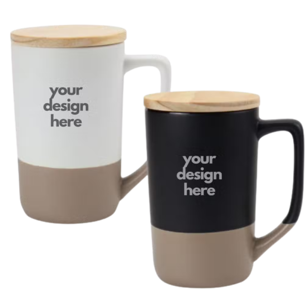 Ceramic Mug with Clay Bottom