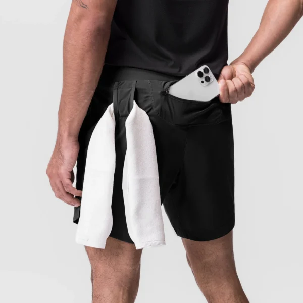 Men's Sports Casual Shorts Rear Zipper Pockets