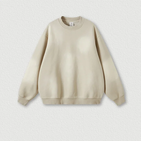 Wholesale Niche Washed Heavyweight Velvet Sweatshirt
