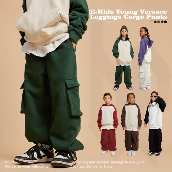 Children's Thickened Velvet Pants