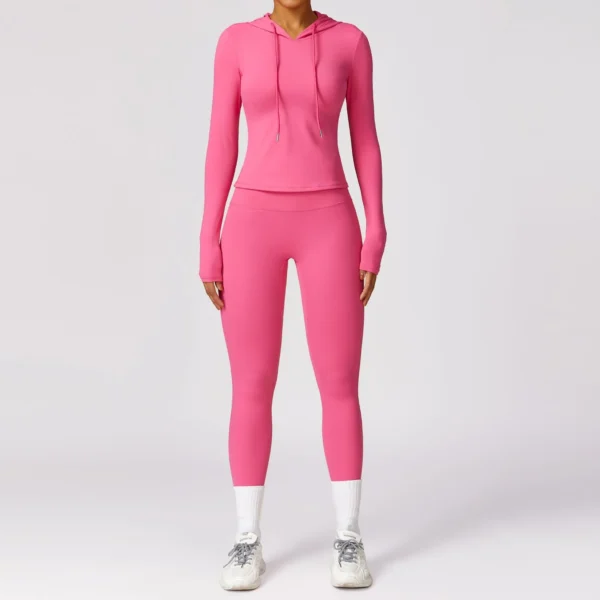 Women's Tight-Fitting Long-Sleeved Outfit Yoga Set