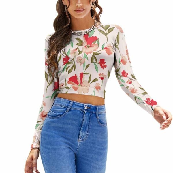 All Printing Backless Women's T-shirt