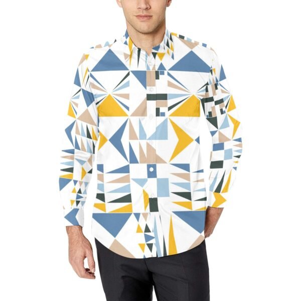 Men's All Over Print Long Sleeve Shirt (Model T61)