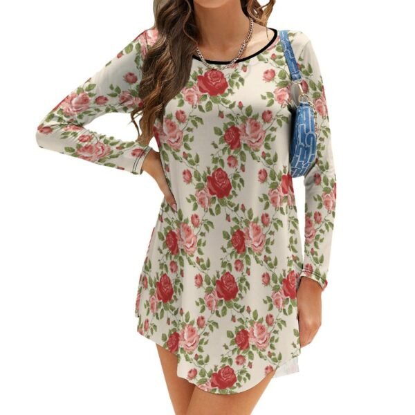 Fall Tops for Women's Trendy Long-sleeved Dress