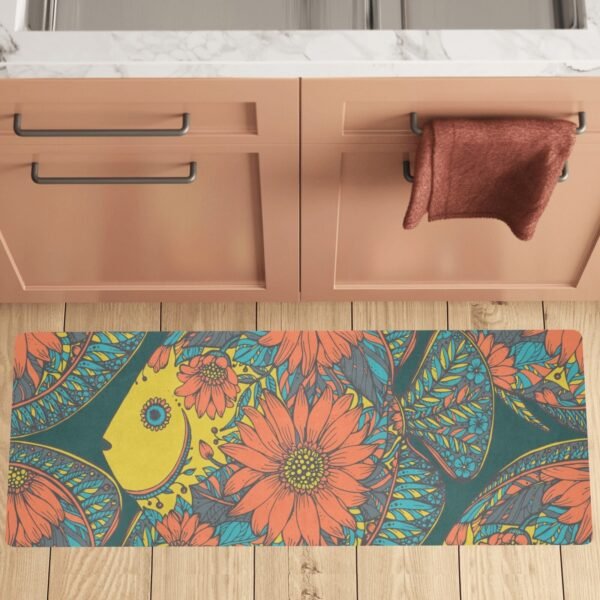 Extra-Long Anti-Fatigue Kitchen Mat – 48" x 17" – Made in Queen