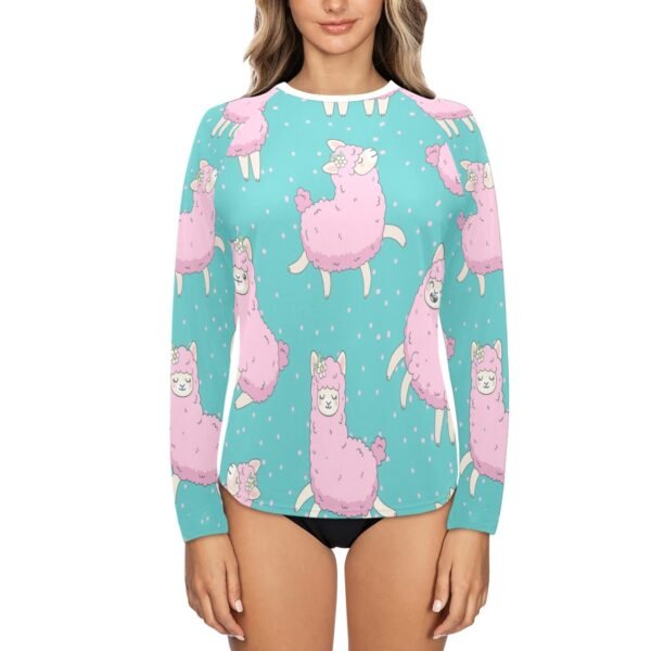 Women's Long Sleeve Swim Shirt (S39)
