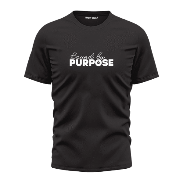 Black Round Neck T-Shirt - "Success Is Not About Reaching the Destination, It’s Enjoying the Journey" Bold Text