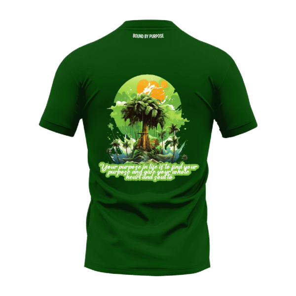 Green Round Neck T-Shirt - "Find Your Purpose"
