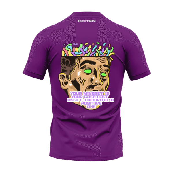 Violet Round Neck T-Shirt - "Your Mindset Is Your Greatest Asset"