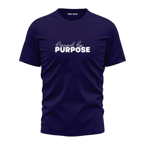 Dark Blue Round Neck T-Shirt - "Forgiveness is the Road to Redemption"