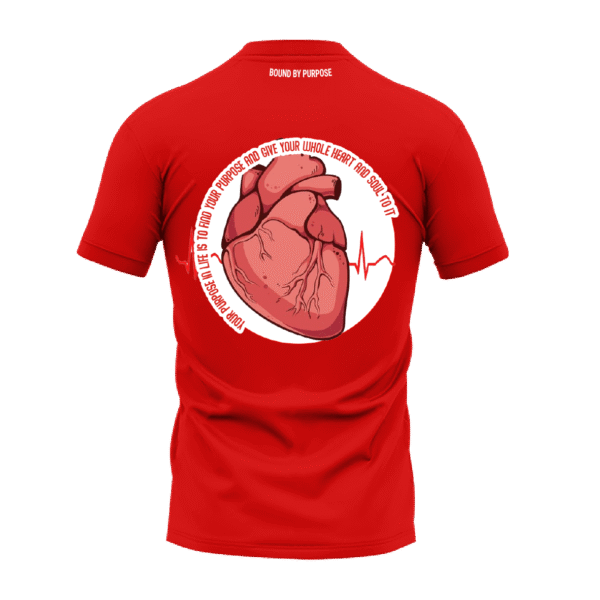 RED Round Neck T-Shirt - "Purposeful Living Tee"