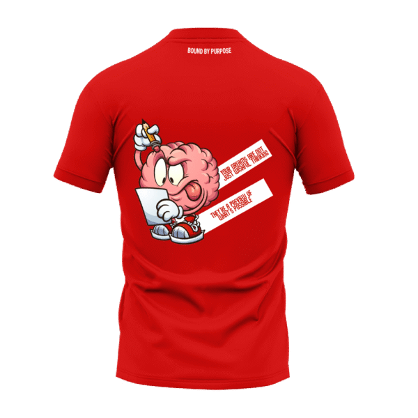 RED Round Neck T-Shirt - "Dreams in Action Tee"