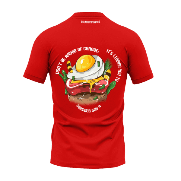 Red Round Neck T-Shirt - "Embrace Change Tee"