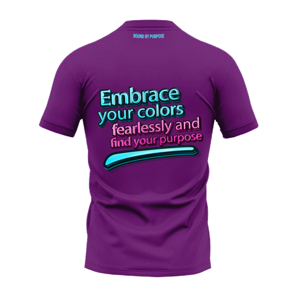 Bound By Purpose Purple Round Neck T-Shirt