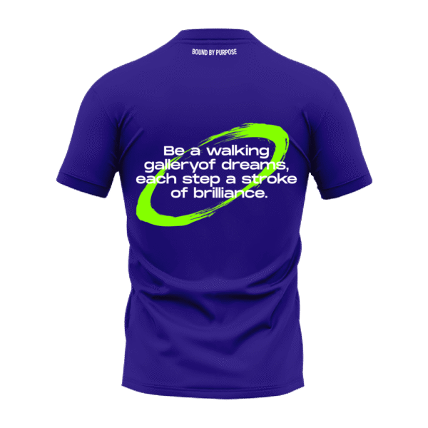 Inspirational Bold Quote Black Round Neck T-Shirt