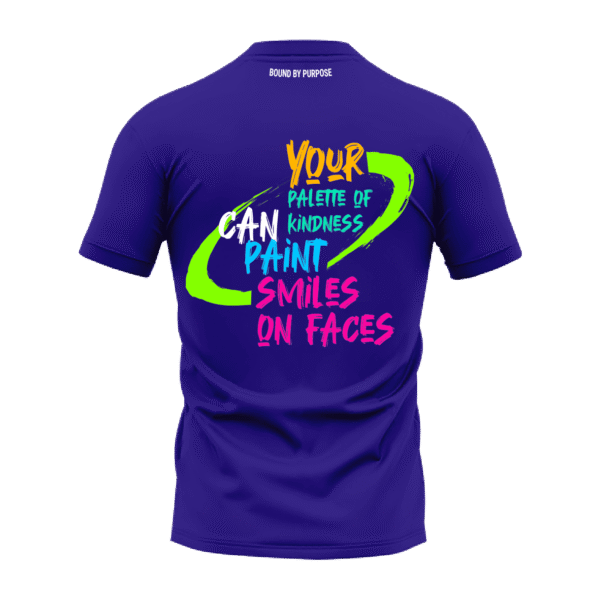 Kindness Palette Blue Round Neck T-Shirt