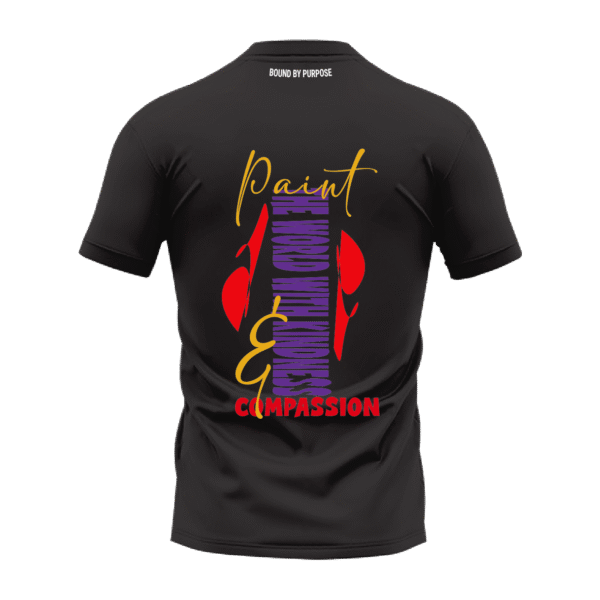 Unisex Round Neck T-Shirt "Bound By Purpose Green" Graphic Printed