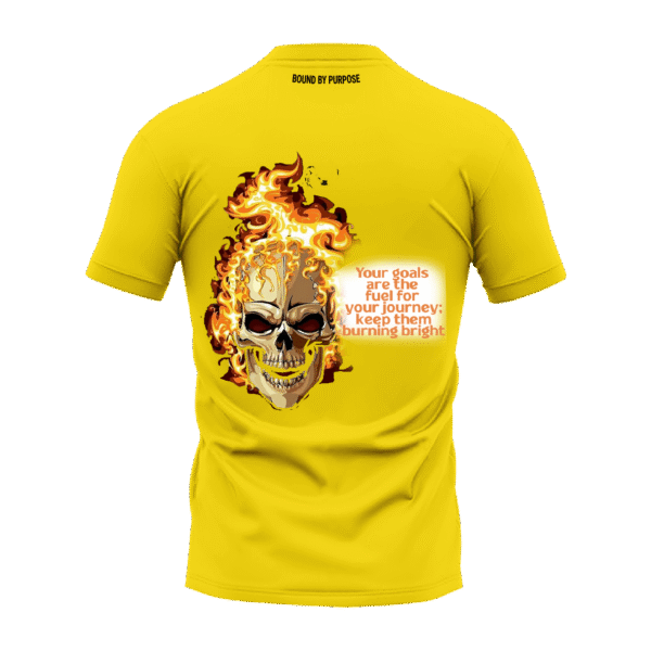 Fuel Your Journey Yellow Round Neck T-Shirt
