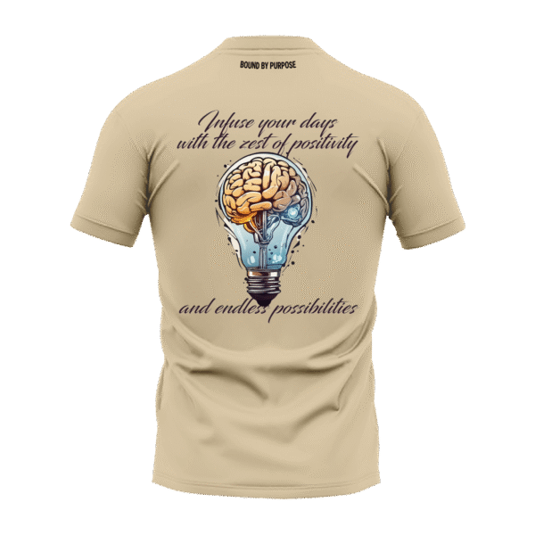 Infuse Your Days" Motivational Grey Round Neck T-Shirt