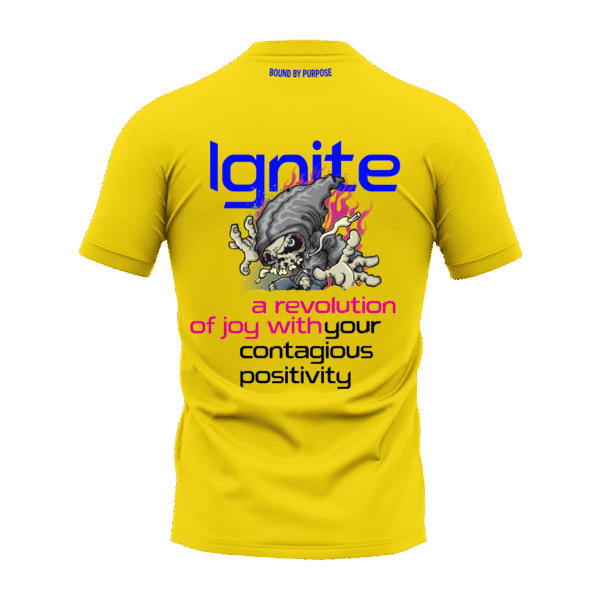 Ignite A Revolution Grey Round Neck T-shirt for Men