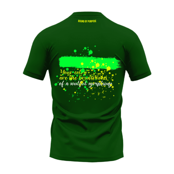 Soulful Symphony Bold Text Green T-Shirt