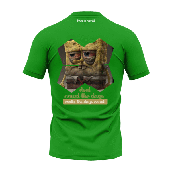 "Make the Days Count" Green Round Neck T-shirt