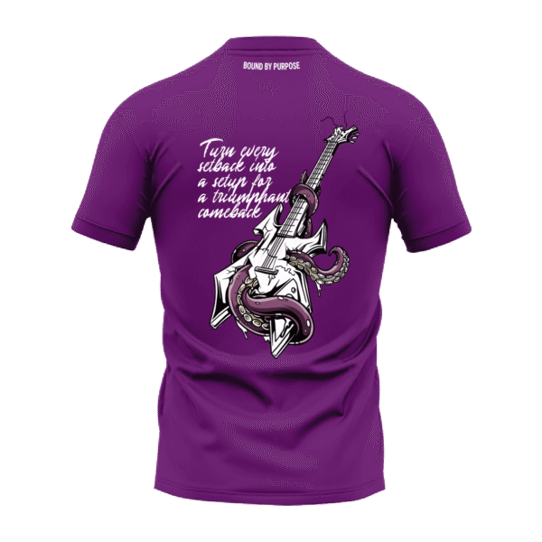 Purple "Triumphant Comeback" Quote T-Shirt for Men/Women