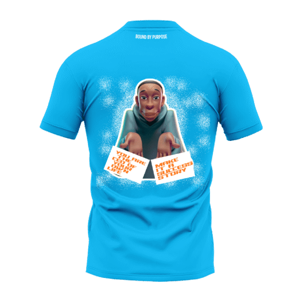 CEO of Your Own Life" Blue Round Neck T-shirt