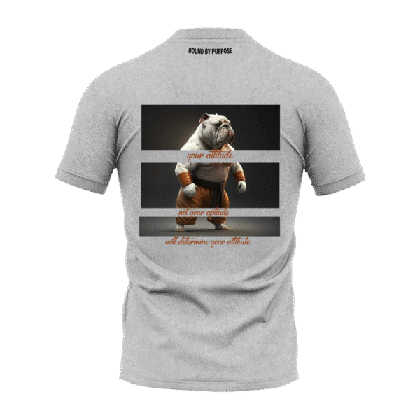 Altitude Inspirational Quote Grey Round Neck T-Shirt