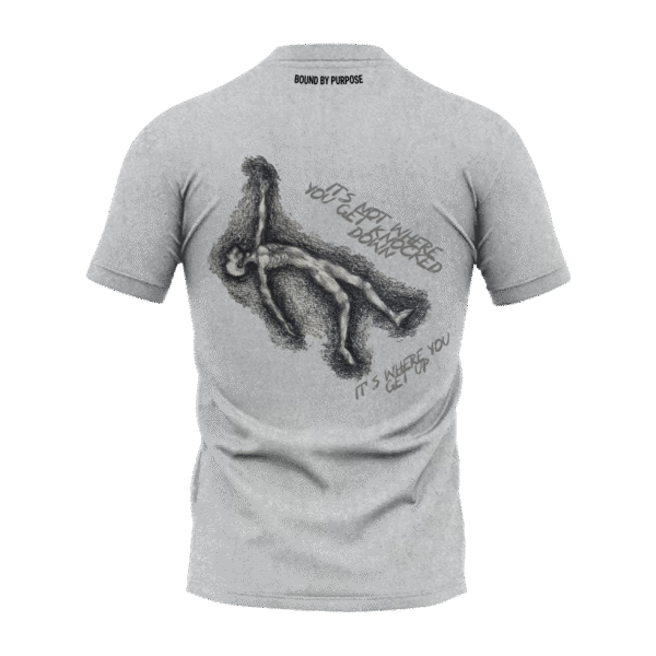 “Resilience” Inspirational Grey Round Neck T-Shirt