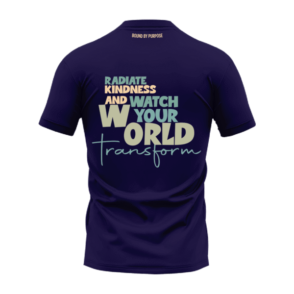 Radiate Kindness Black Round Neck T-Shirt