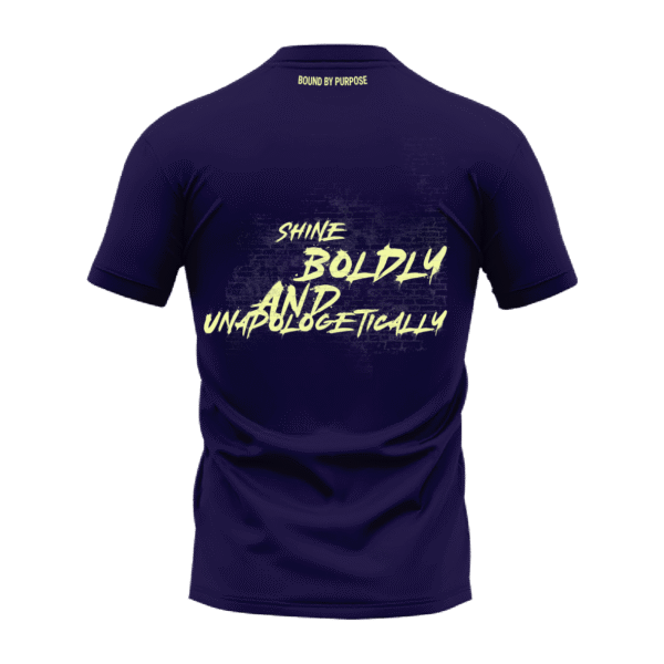 Shine Boldly and Unapologetically Black Round Neck T-Shirt