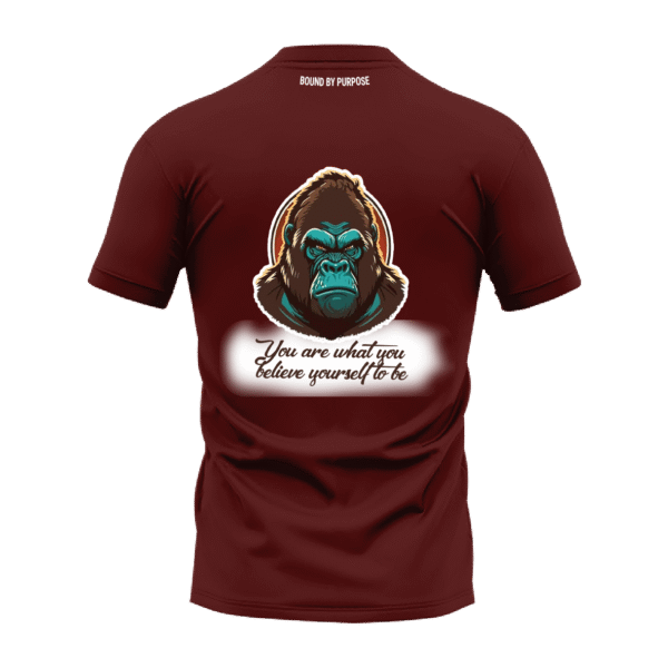 "You Are What You Believe" Brown Round Neck T-Shirt for Men