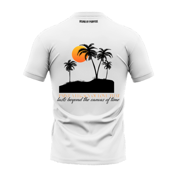 "Legacy of Love" Bold Quote White Round Neck T-Shirt
