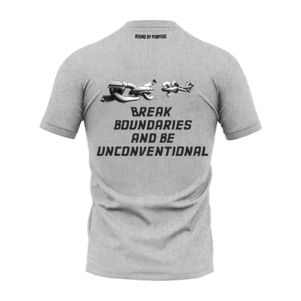 Break Boundaries Grey Round Neck T-Shirt