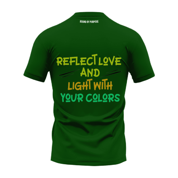 Reflect Love & Light Green Round Neck T-Shirt
