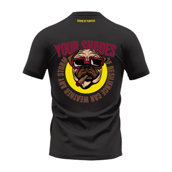 Storm of Resilience – "Your Shades of Resilience" Black Round Neck T-Shirt
