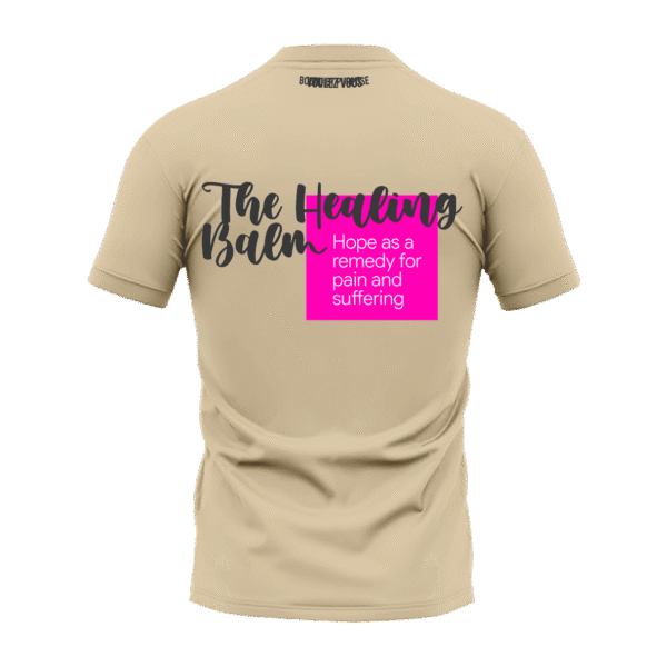 "Healing Balm of Hope" Lime Green Round Neck T-shirt